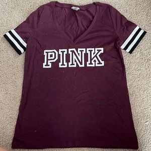 VS PINK v-neck short sleeve top